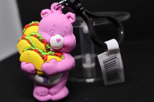 Care Bears Share Bear Taco Figural Bag Clip β Unboxed Collectible - Treat Series 2