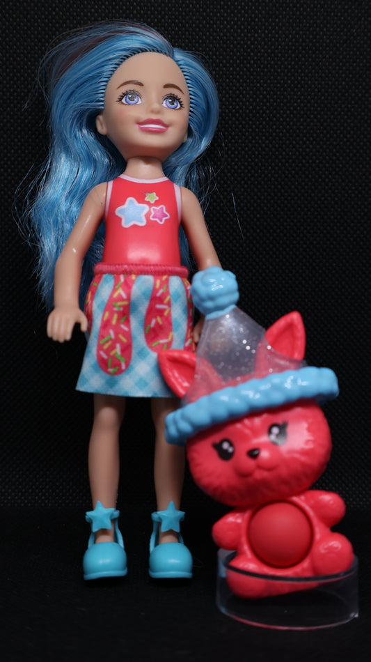 ⭐ Barbie Chelsea Blue Hair Star Fashion Doll & Fidget Toy Set