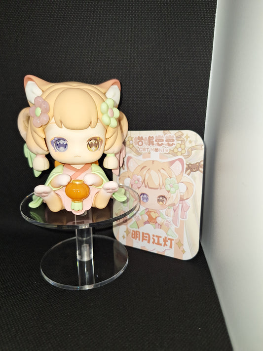 Cat Mini Moon Lantern Collectible Figure 🏮🐱✨