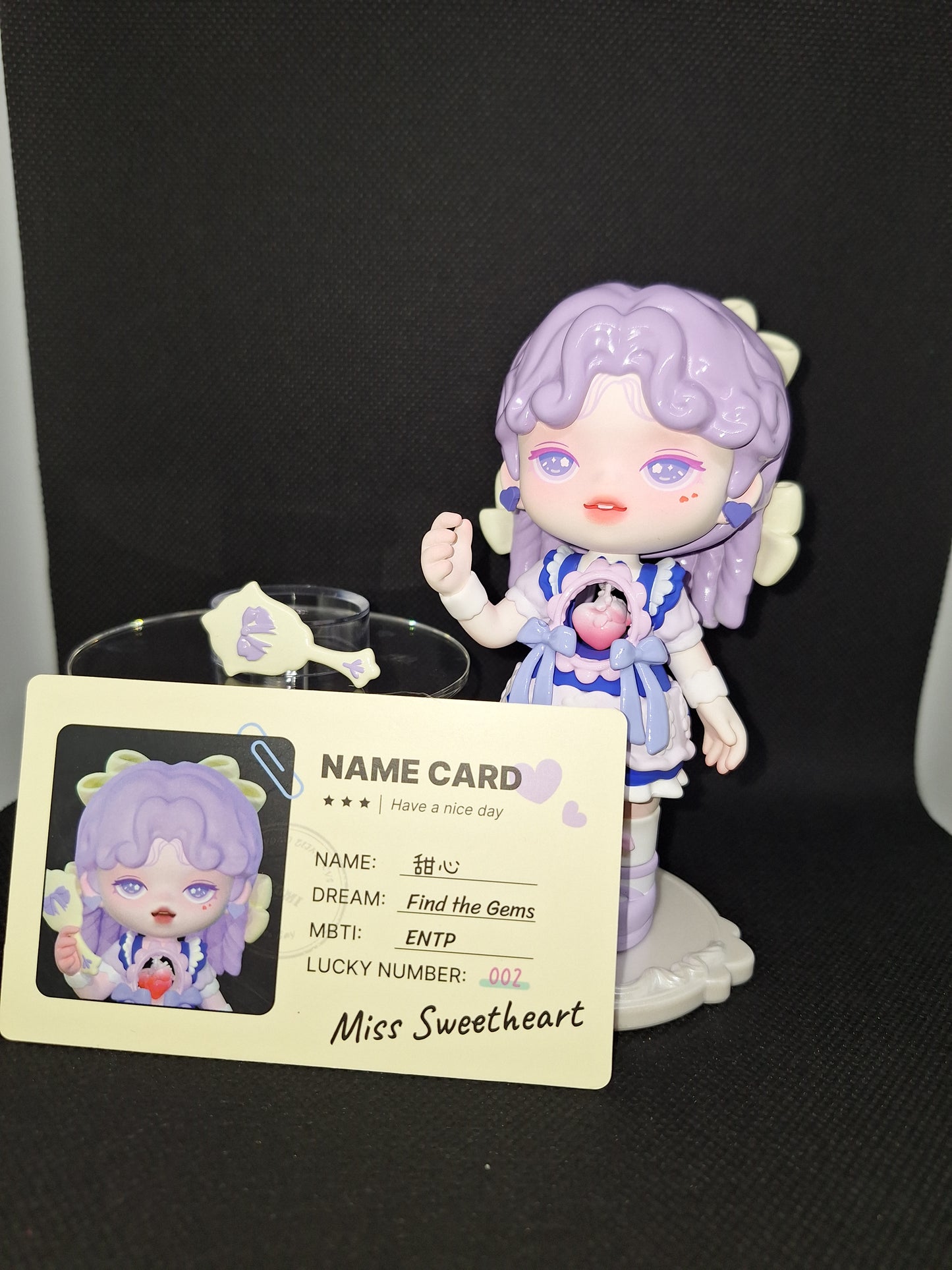 Miss Sweetheart Designer Collectible Figure 💜✨