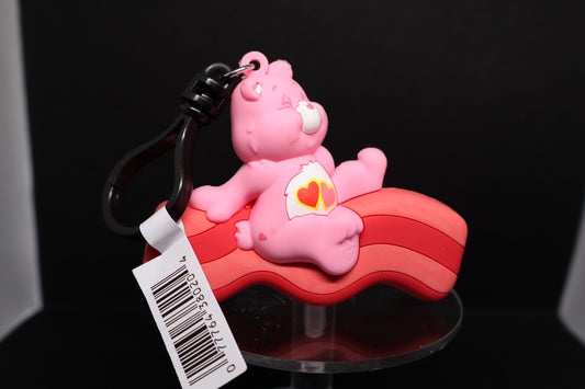 Care Bears Love-a-Lot Bear Bacon Figural Bag Clip – Unboxed Collectible - Treat Series 2