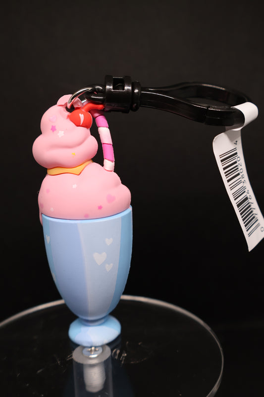 Care Bears Funshine Bear Ice Cream Sundae Figural Bag Clip – Unboxed Collectible - Treat Series 2