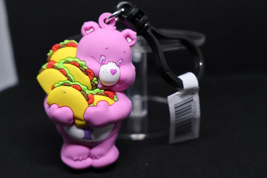 Care Bears Share Bear Taco Figural Bag Clip – Unboxed Collectible - Treat Series 2