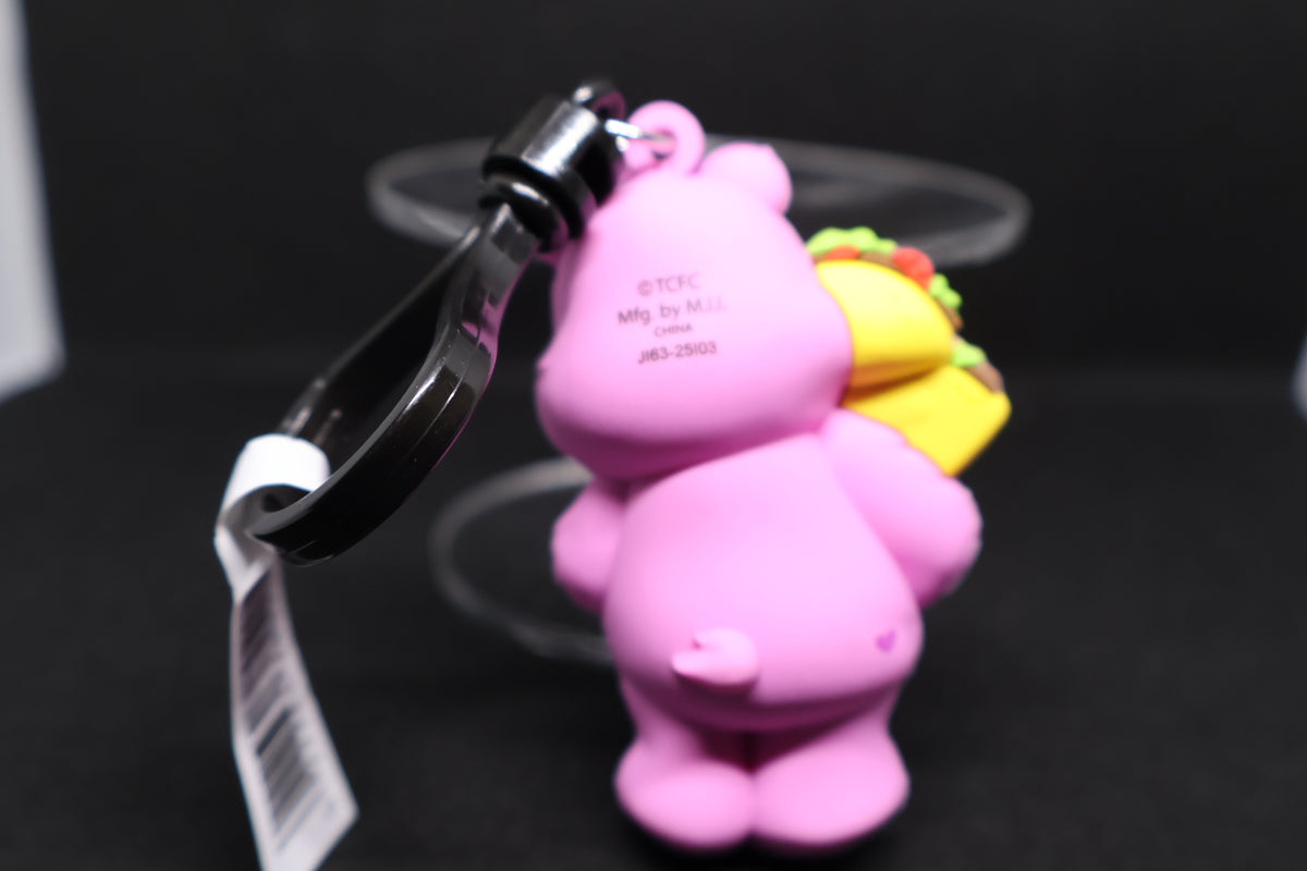 Care Bears Share Bear Taco Figural Bag Clip – Unboxed Collectible - Treat Series 2