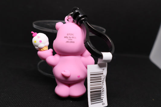 Care Bears Cheer Bear Ice Cream Figural Bag Clip – Unboxed Collectible - Treat Series 2