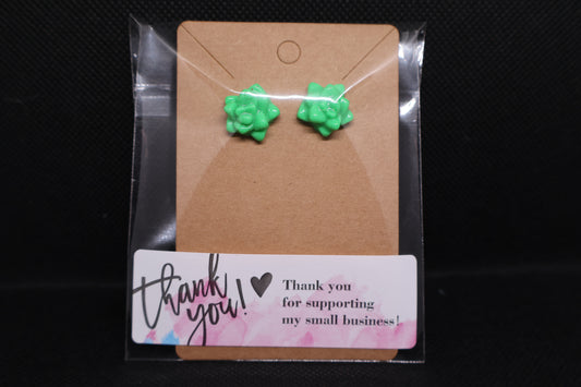 Handmade Star Succulent Stud Earrings 🌟🌿