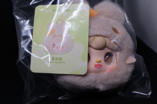 🤎 Yalli × Yooki Daimeng Rabbit Plush – Unboxed