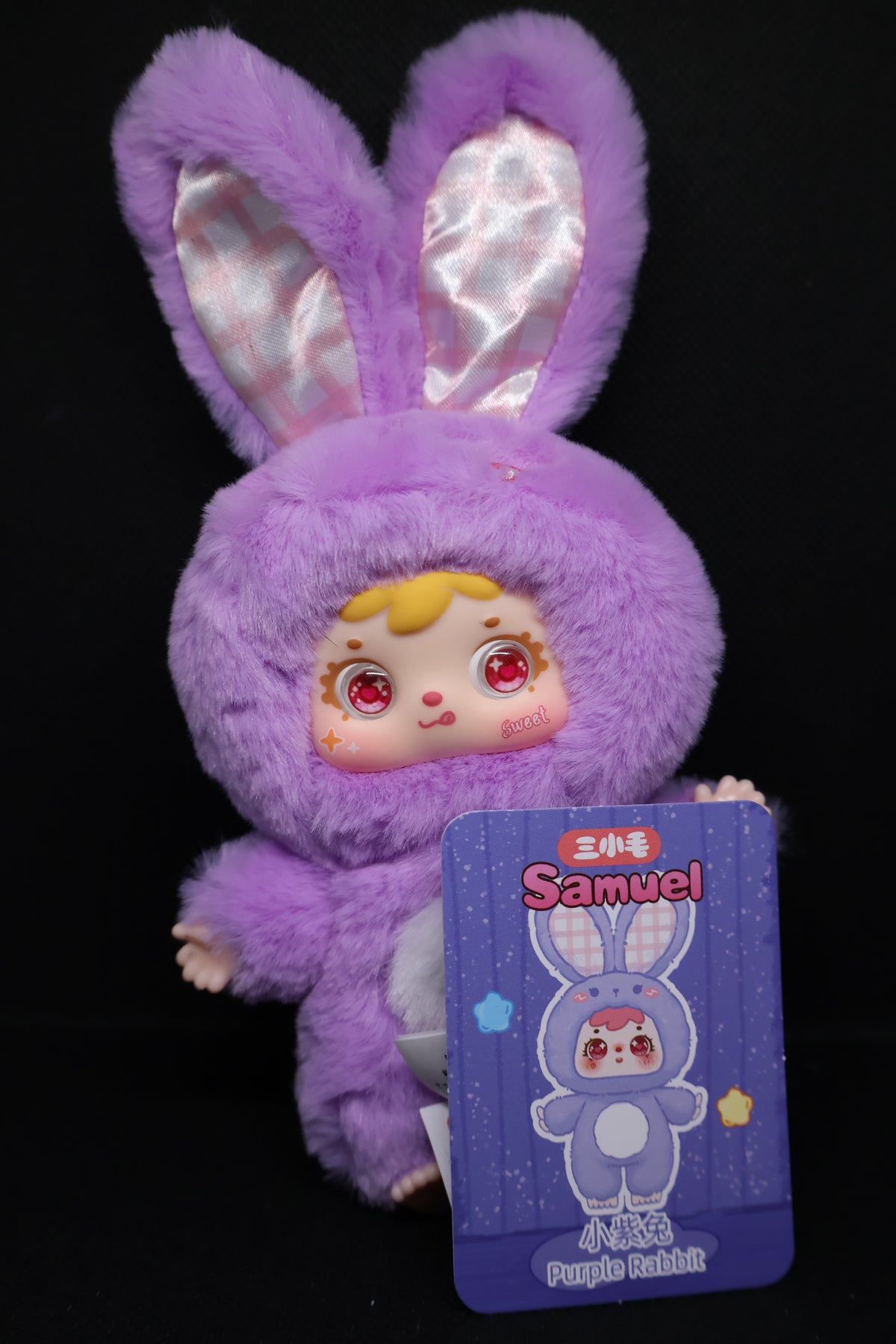💜 Samuel Purple Rabbit Plush