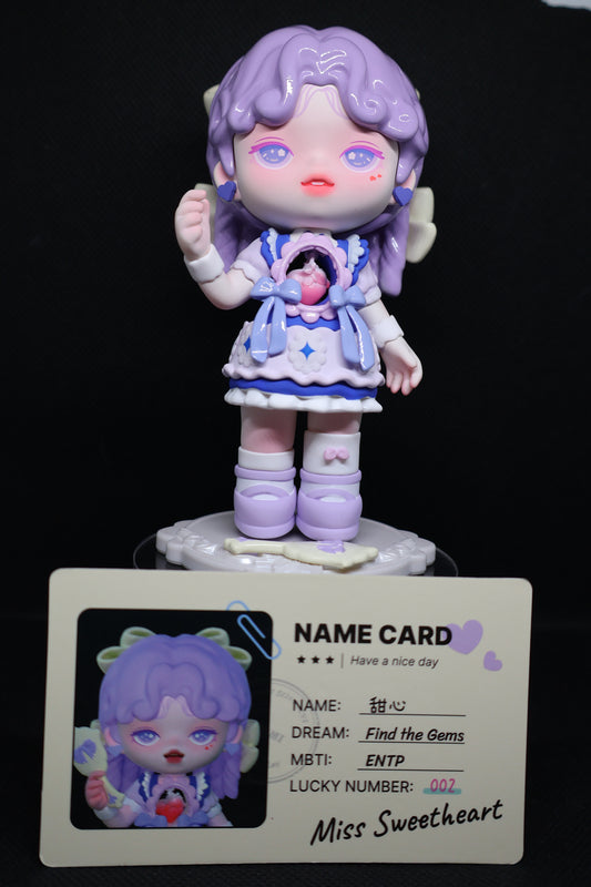 💜 Miss Sweetheart – Find the Gems Collectible Figure 💎🎀✨