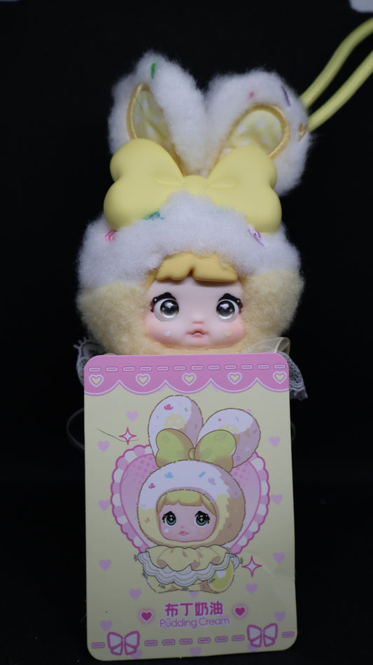 💛🐰 YOMI Pudding Cream Bunny Plush Doll – Unboxed ✨