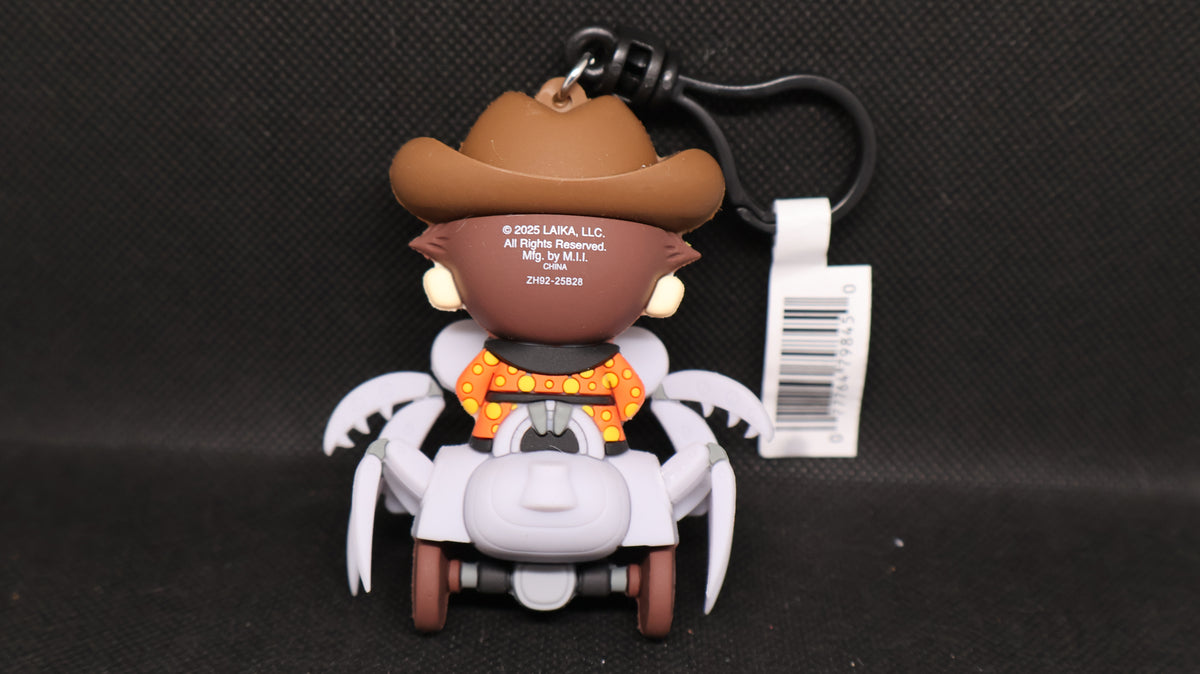 🕷️🎩 Coraline Mr. Bobinsky Mechanical Spider Keychain – Unboxed 🖤✨
