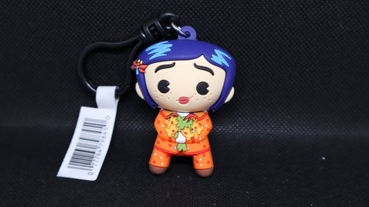 🌻🖤 Coraline Orange Outfit Keychain – Unboxed ✨
