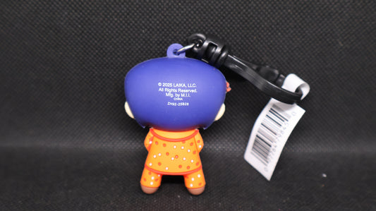 🌻🖤 Coraline Orange Outfit Keychain – Unboxed ✨