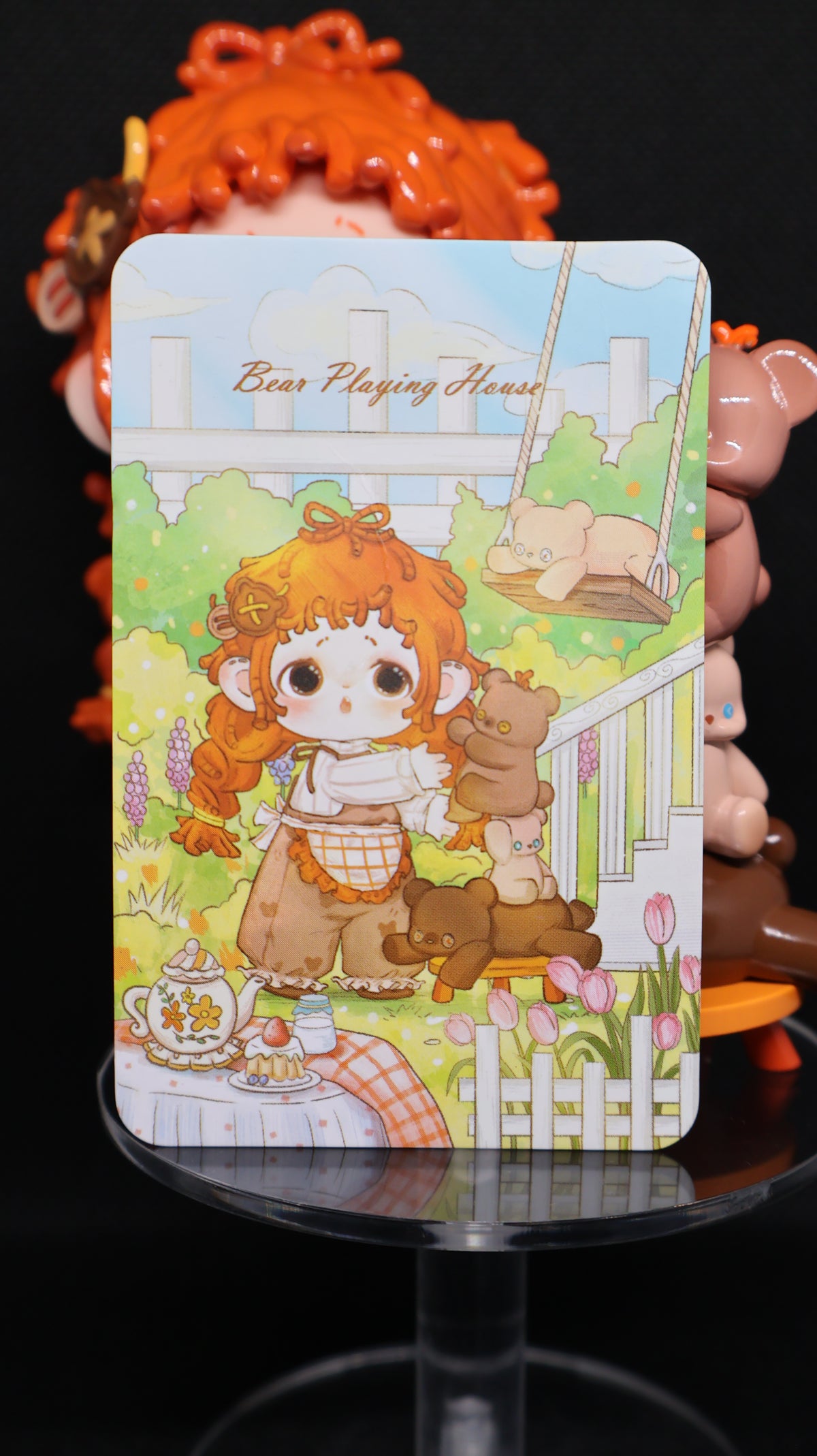 🧸 Bear Playing House Collectible Figure – Unboxed 🤎✨