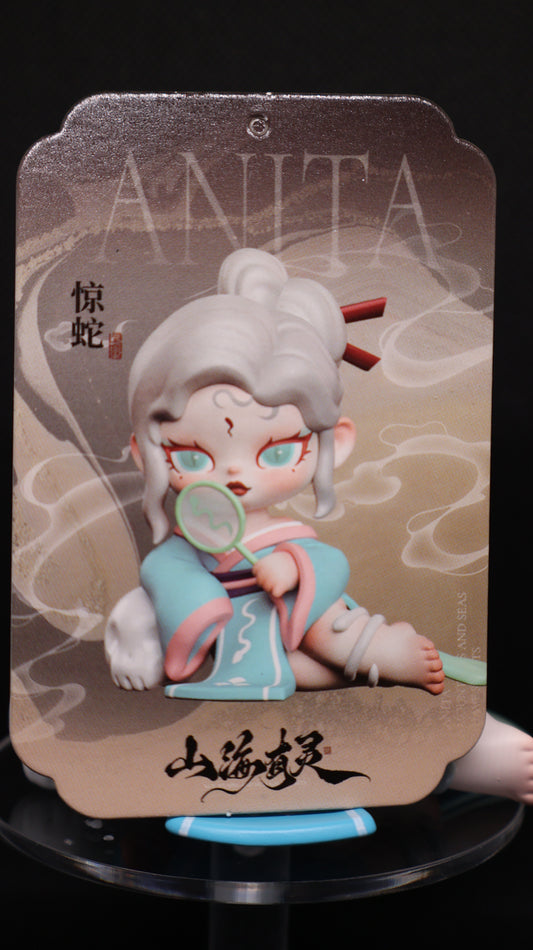 🐍 ANITA Snake Collectible Figure – Blue & Grey