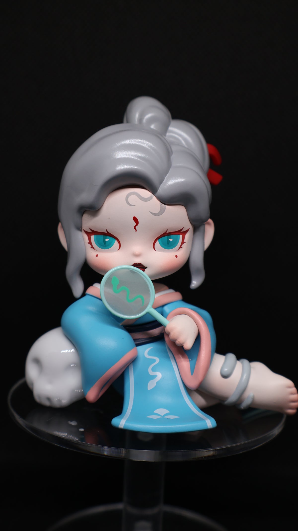 🐍 ANITA Snake Collectible Figure – Blue & Grey
