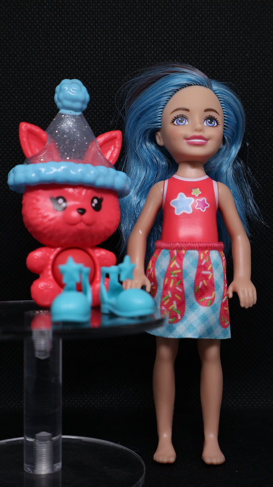 ⭐ Barbie Chelsea Blue Hair Star Fashion Doll & Fidget Toy Set