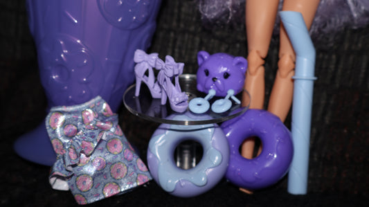 🍩💜 Barbie Pop Reveal – Purple Shake Series Doll & Accessories