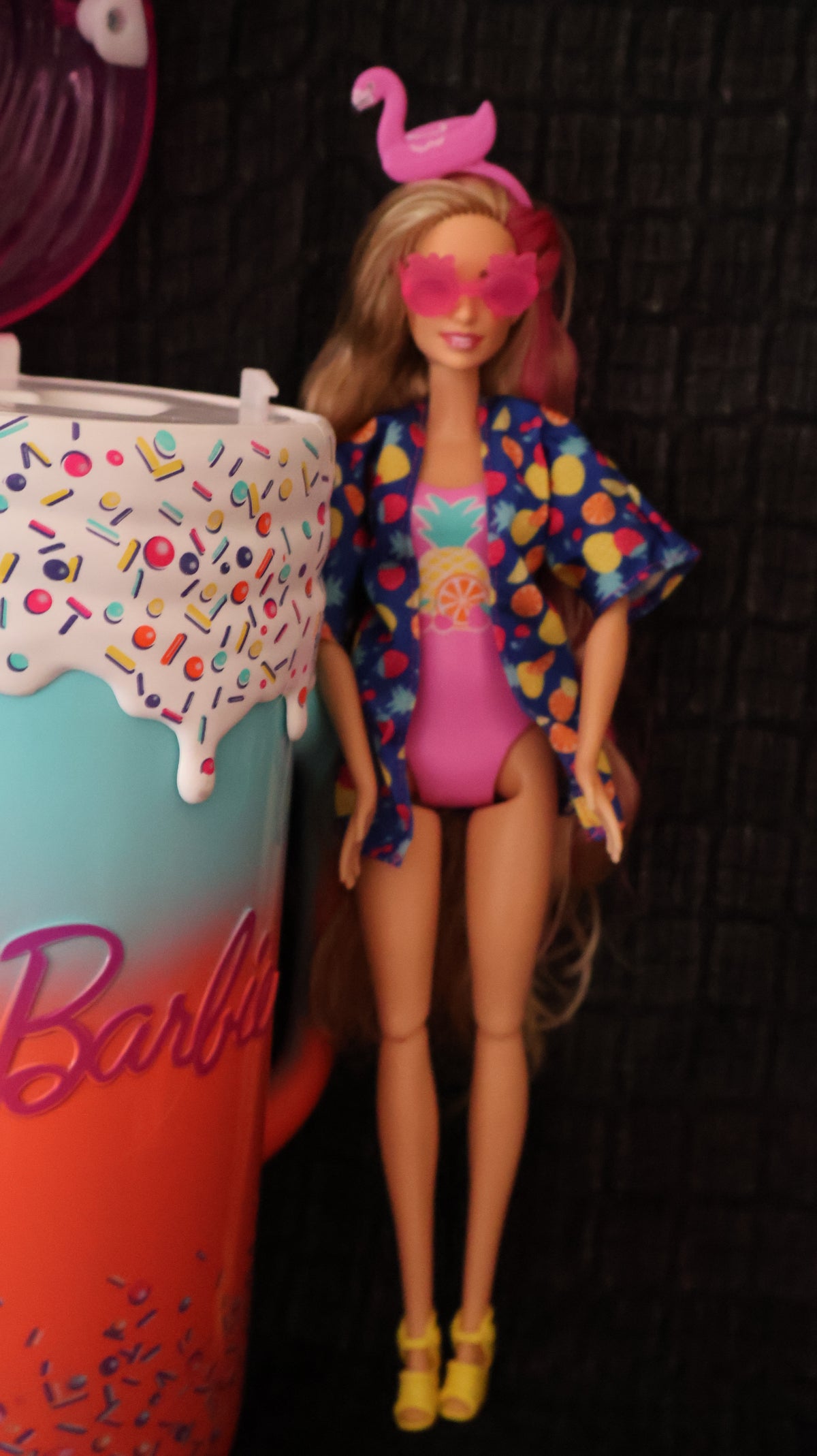 🌴💕 Barbie Rise & Surprise Doll – Tropical Party Playset with Cup & Accessories